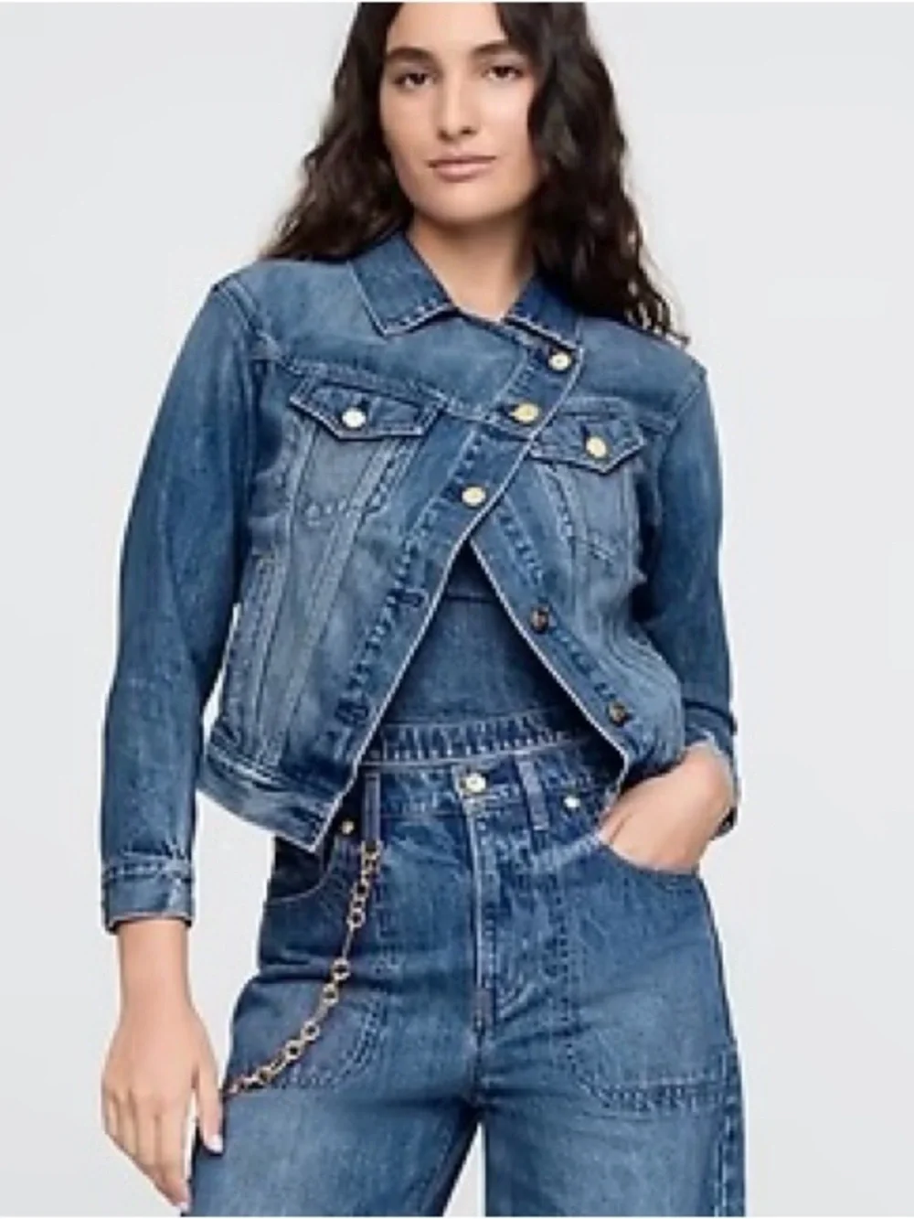 Cult Gaia x Gap Collab Blue Denim Jacket - Picture 6 of 8